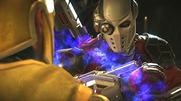 Injustice 2 - Dr Fate Vs Deadshot - All Intro Dialogue/All Clash Quotes, Super Moves