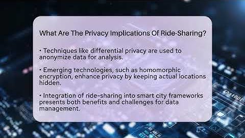 What Are The Privacy Implications Of Ride-Sharing? - Talking Tech Trends