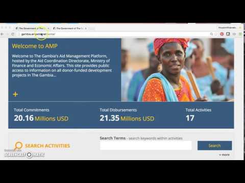 New slide functionality on the Gambia's Public Portal