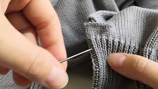 Как укоротить рукава свитера?! Машинное вязание.