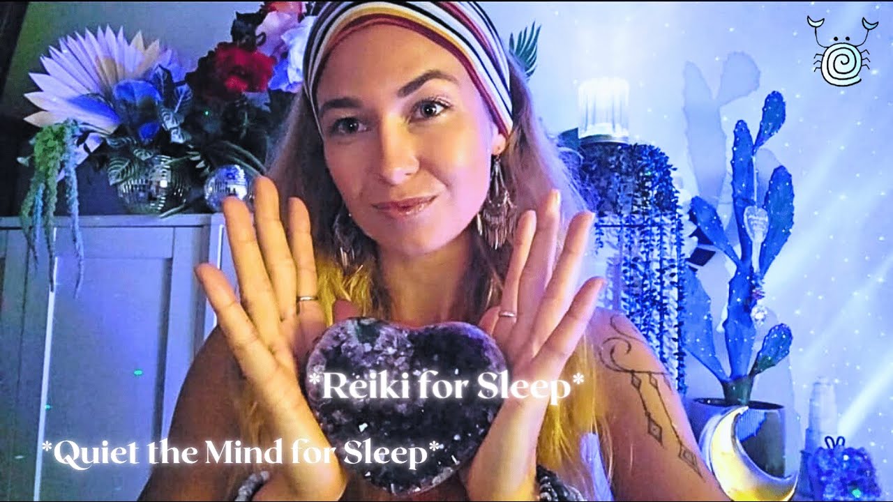 Whispered ASMR Reiki for Deep Sleep | Insomnia Relief & Sound Healing to Quiet the Overactive Mind🌙