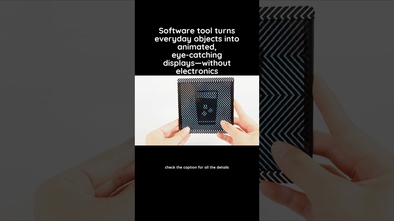 FabObscura enables printable, animated displays from any object—no electronics required