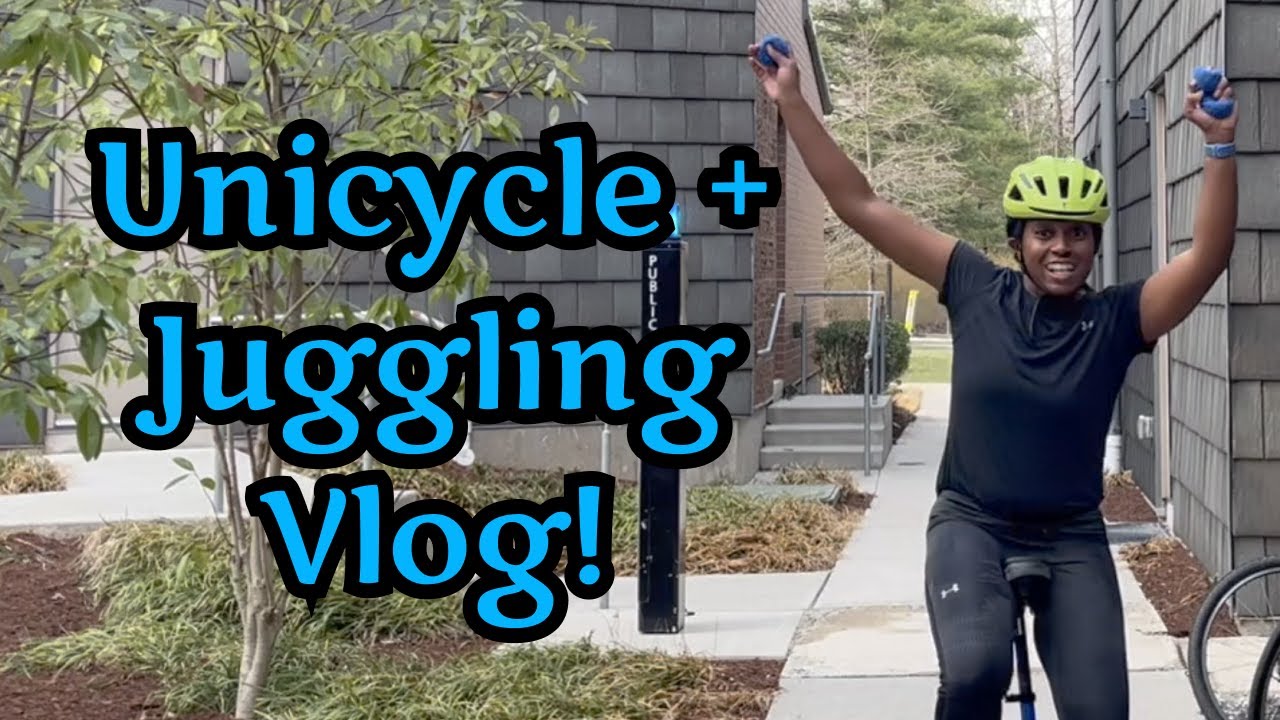 I Learned How to RIDE A UNICYCLE AND JUGGLE | Unicycling Vlog Part 3