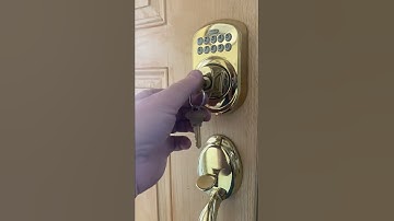 How to use a key on Schlage keypad BE365