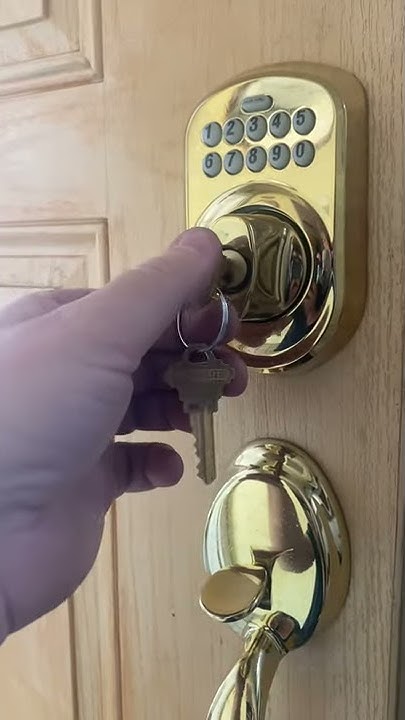 How to change code on schlage keypad door lock be365