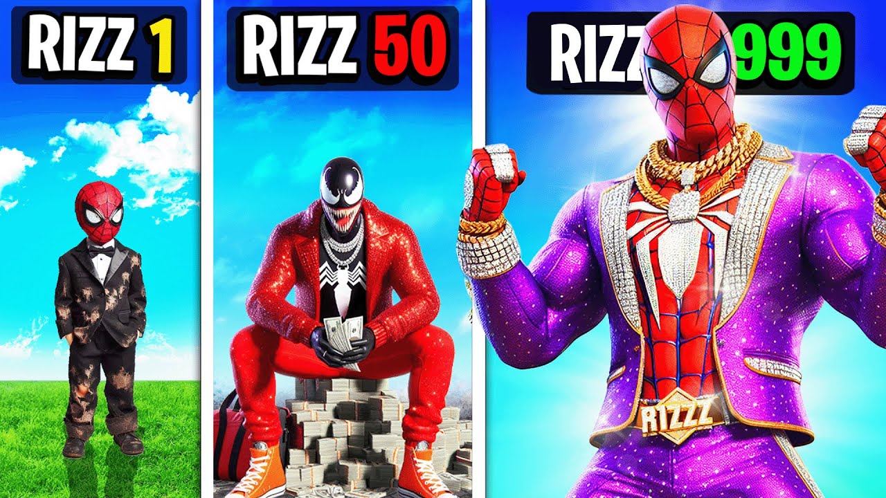 Upgrading SPIDERMAN To MAX RIZZ in GTA