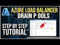How to withdraw from Azure Load Balancer by draining backend pools - Step By Step