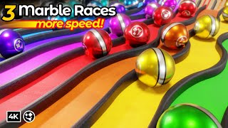 High Speed Marble Races | #marblerun #marbles #marblemachine #animation #blender #marblerace