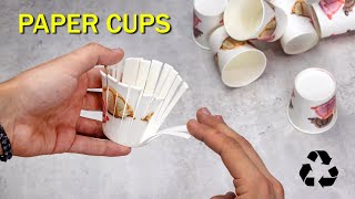 Create this Beauty with a Simple PAPER CUPS and Surprise! ♻️ Recycle DIY!