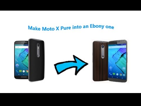 Replace Moto X Pure Back Cover With An Ebony One