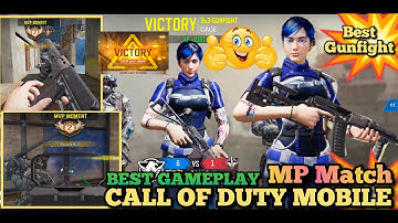 Best MVP Moment Call Of Duty Mobile MP Match Gameplay 3v3 Gunfight Cage