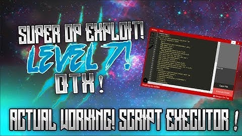 [OMFG]✅INSANE ROBLOX HACK/EXPLOIT! ✅| QTX! |ACTUALLY WORKING LVL 7 SCRIPT EXECUTOR! (NOT CLICKBAIT!)