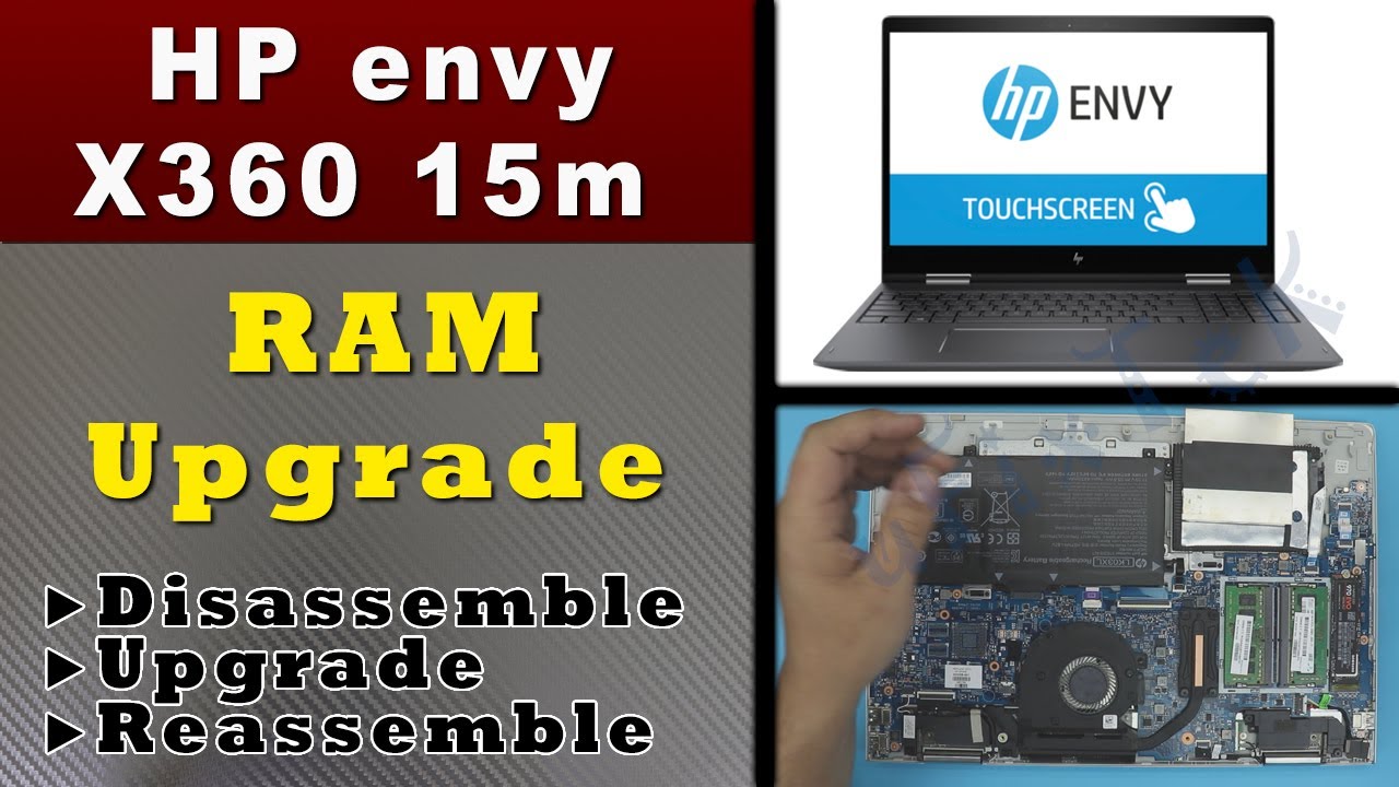 Hp Envy X360 15M Ram Upgrade - STEP By STEP - YouTube