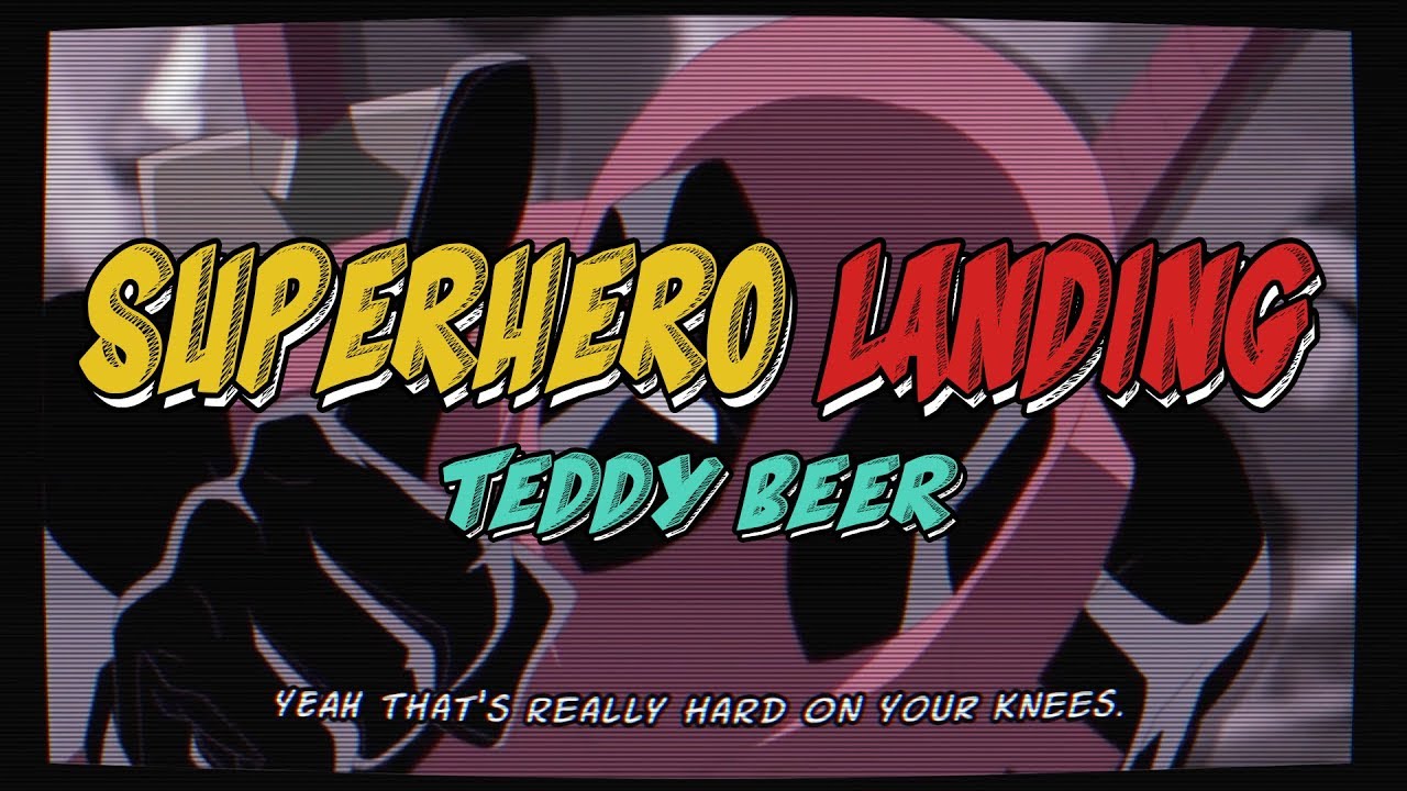 Superhero Landing - Teddy Beer