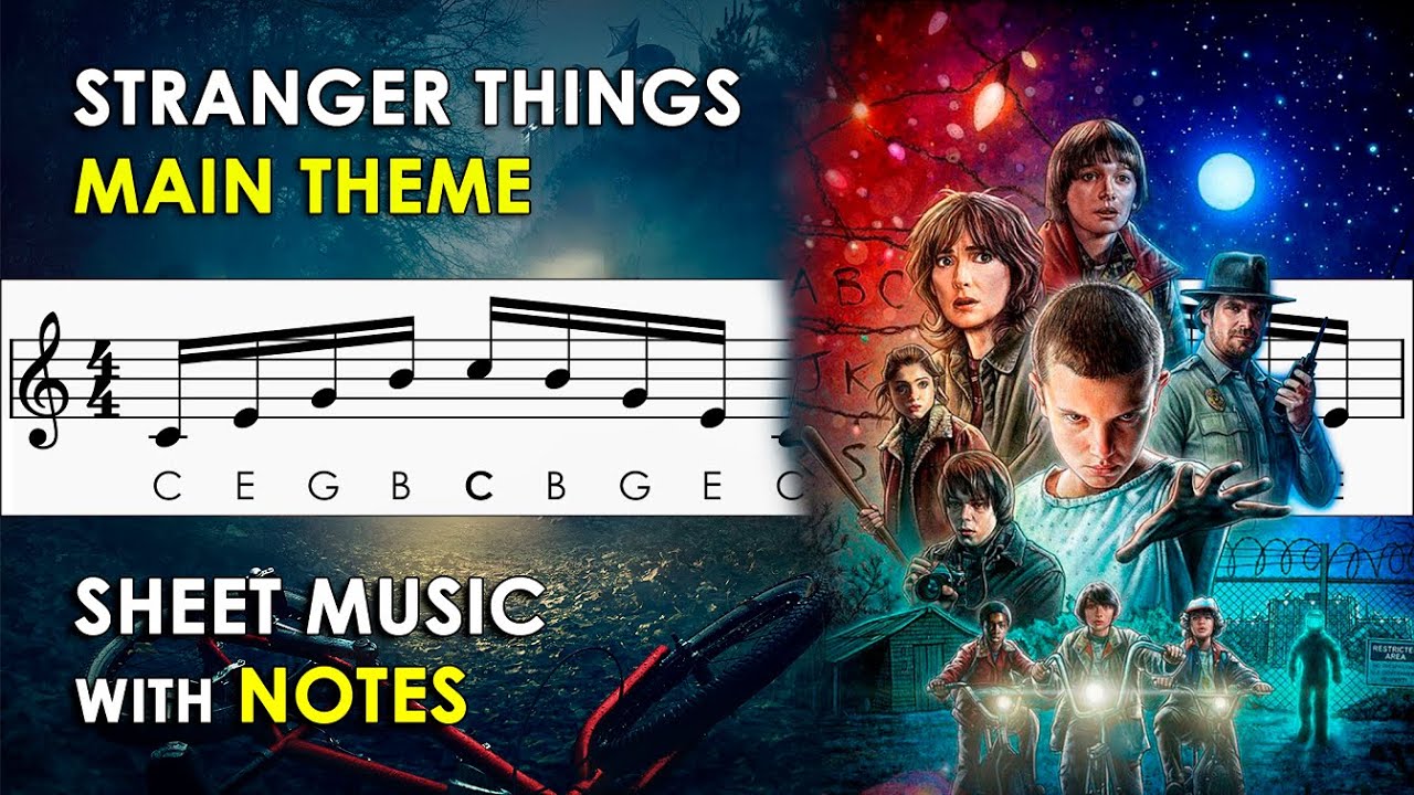 Stranger Things Main Theme Sheet Music With Easy Notes For Violin Stranger Things Main Theme Sheet Music With Easy Notes For Violin