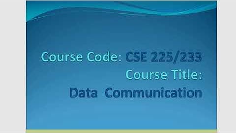 Data Communication Forouzan Book Ch 1 Part 1