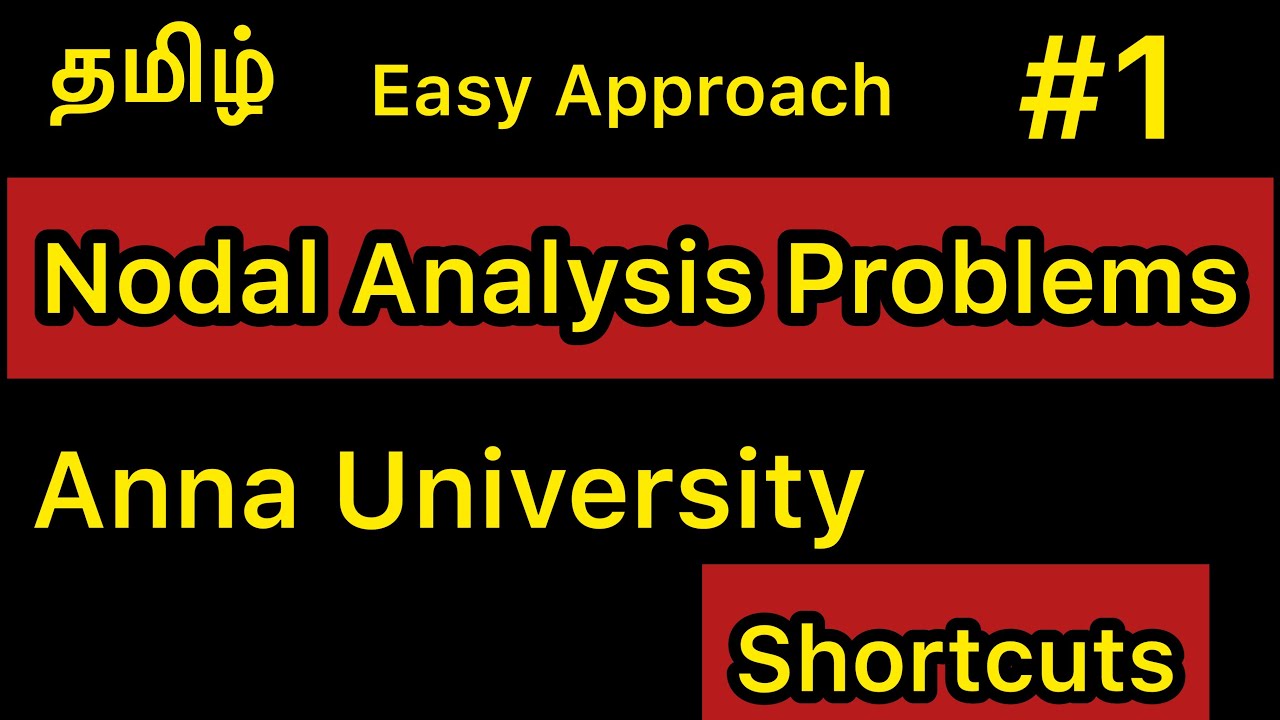 Nodal Analysis Problems Anna University Tamil YouTube nodal-analysis-problems-anna-university-tamil-youtube