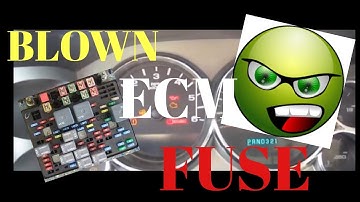 SYMPTOMS OF A BLOWN ECM BATTERY FUSE AND HOW TO FIX IT, CHECK ENGINE LIGHT/ NO START