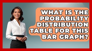 What Is The Probability Distribution Table For This Bar Graph? - The Friendly Statistician