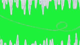 Icicle2 Green Screen Animation Effectcold, Winter, Lonely...
