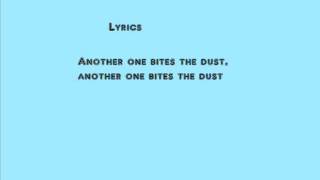 Queen Another one bites the dust backwards with lyrics