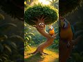 The Bent Tree and the Wounded Parrot #shorts #parrot