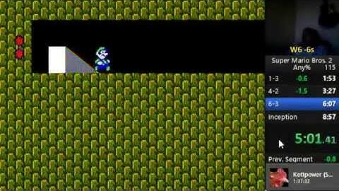 Super Mario Bros. 2 speedrun in 8:52