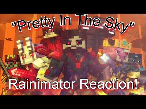 Jks Reacts to @Rainimator "Pretty In The Sky" - A Minecraft Music Video ♪
