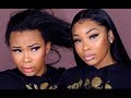 VLOGMAS #7 HOW TO: FULL LACE WIG INSTALL | AALIYAHJAY