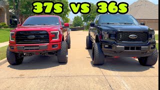 2015 vs 2020 Lifted F150 on 24x14s