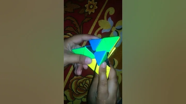 Amazing💕😍 triangle shaped cube solve | Amit Raj #shorts #shortvideo #tricks #trickshots