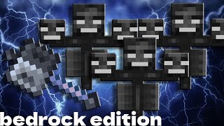 (Bedrock edition) killing 3 withers with the mace