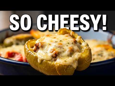 I make these stuffed peppers every week! This recipe will blow your mind 🧀🫑