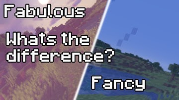 Minecraft Fancy vs Fabulous graphics