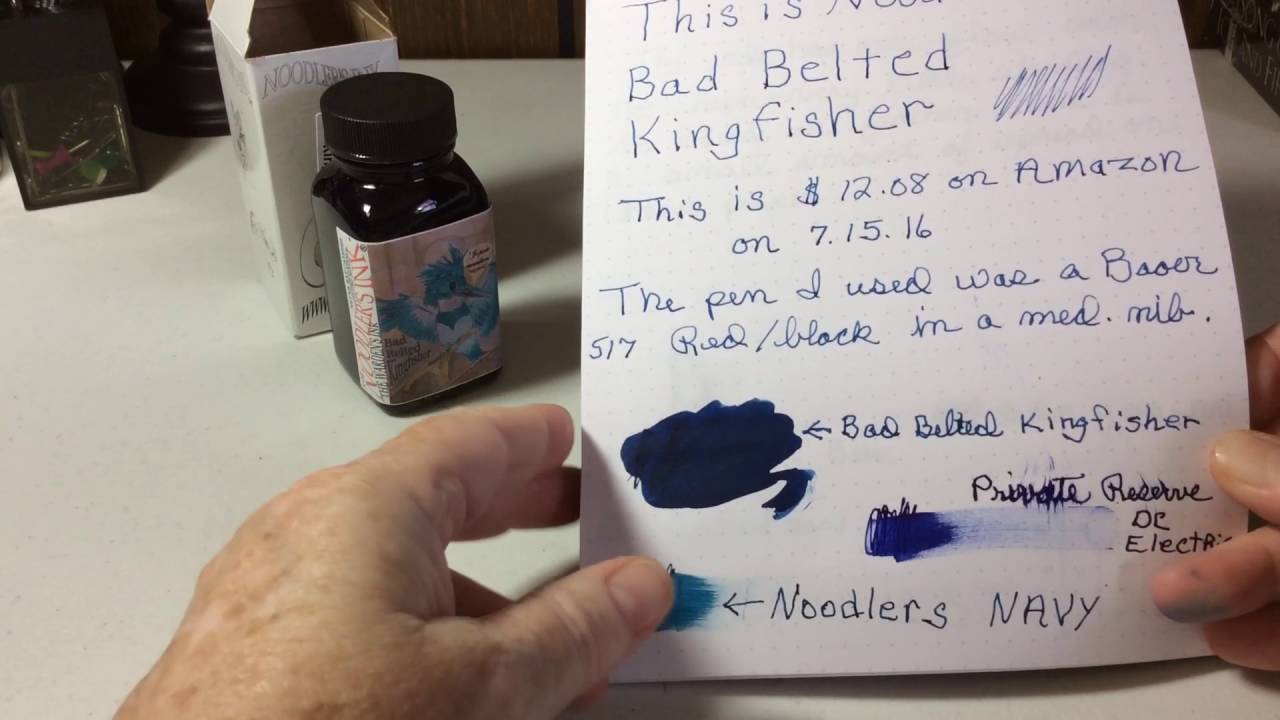 Bulletproof Ink Noodler's Wardens Bad Belted Kingfisher Bottled Ink ...