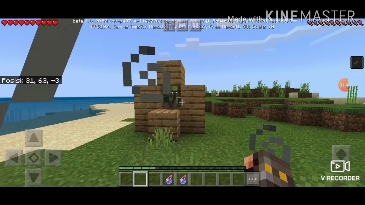 Percobaan menyembuhkan zombie villager 