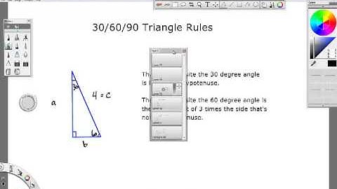 calculus 30 60 90 triangle rules