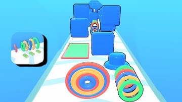 Hoop Stack Run 3D - All Levels Gameplay (iOS & Android) Part 22