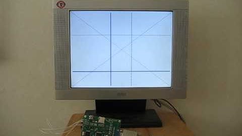 JP Serial VGA display module geometry function test for LCD monitor (640x480)