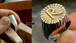 Silver Men’s Ring Making | Oxidation Ring