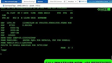 Amadeus English session -12 | How and why do we do sector pricing in Amadeus | GDS |  Gaurav Gera