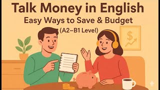 English Podcast for Beginners (A2–B1) | Let's Talk About Money 💰 Easy Ways to Save & Budget