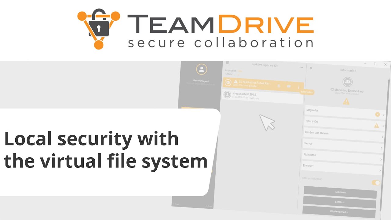 TeamDrive - Local security with the VFS [Tutorial - English] - YouTube