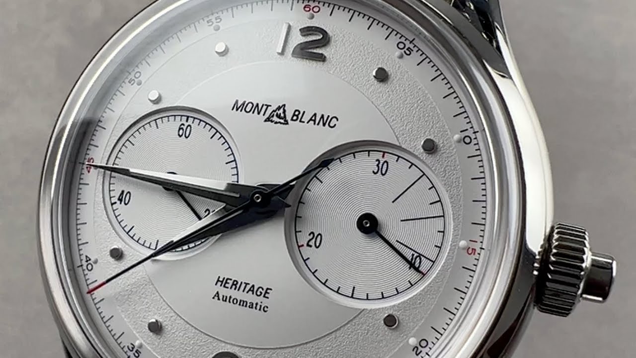 Montblanc Heritage Monopusher Chronograph 119952 Montblanc Watch Review ...