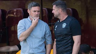 Graham Alexander reacts to win over Annan Athletic