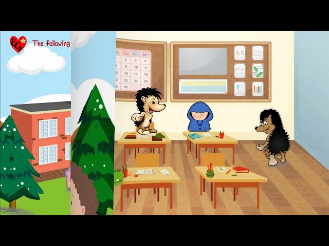 The Hedgehog - Simple Present Tense - Short Story - Bullying