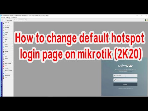 how to change default hotspot login page in mikrotik