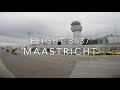 Departure runway 21 Maastricht Aachen Airport Beek (MST EHBK).