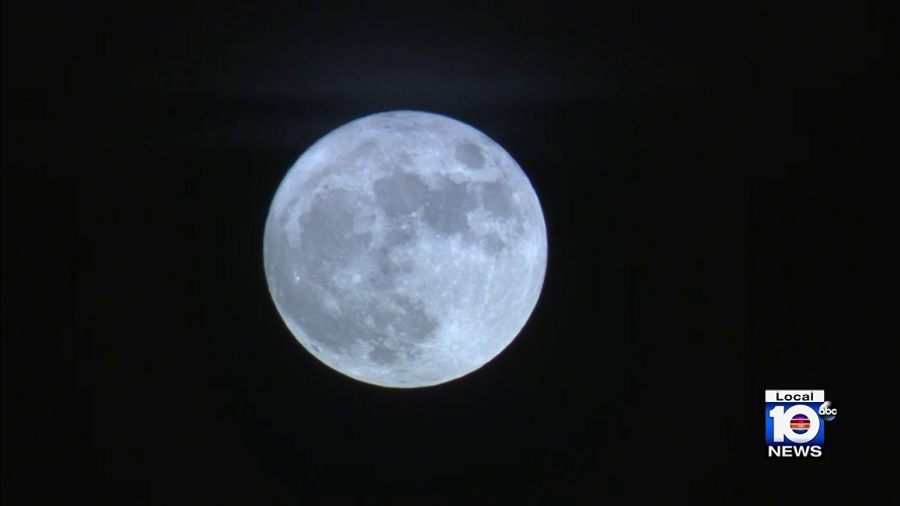 Here is an image of the last supermoon of the year - YouTube