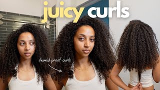 SUMMER curly hair routine | scalp hygiene, humid proof routine, & hair growth tips |